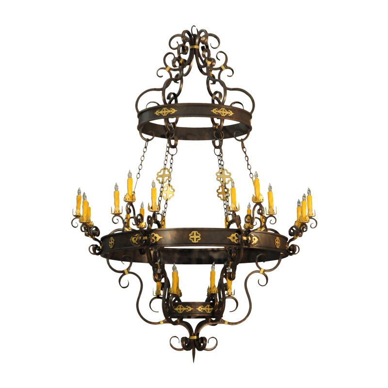 Lustre 24 lumières l 72 po Santino