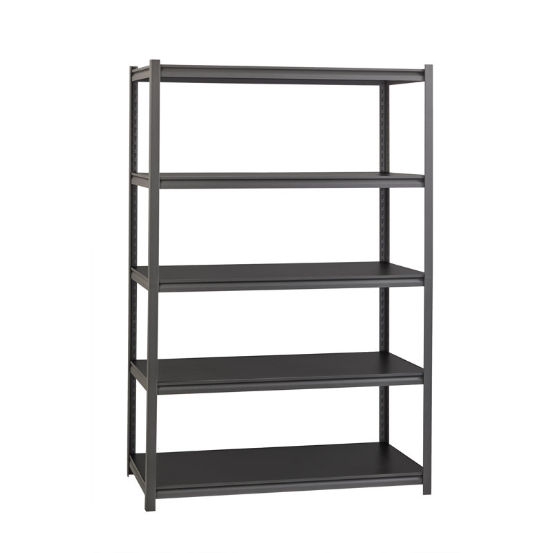 Steel Height -Adjustable Shelving Unit, 72" H x 48" W x 18" D