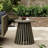 Outdoor Grey Wood Patio Side Table, 16.1 - Inch Diameter, Robust Support, Quick Assembly Finish Coffee Table For Backyard And Patio, Surface, Low Maintenance, Versatile Placement