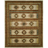 Kintla Wool Southwestern Area Rug in Ivory