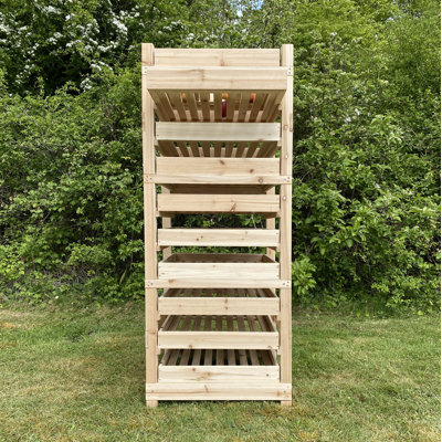 Whisman 60cm W Solid Wood Shelving Unit