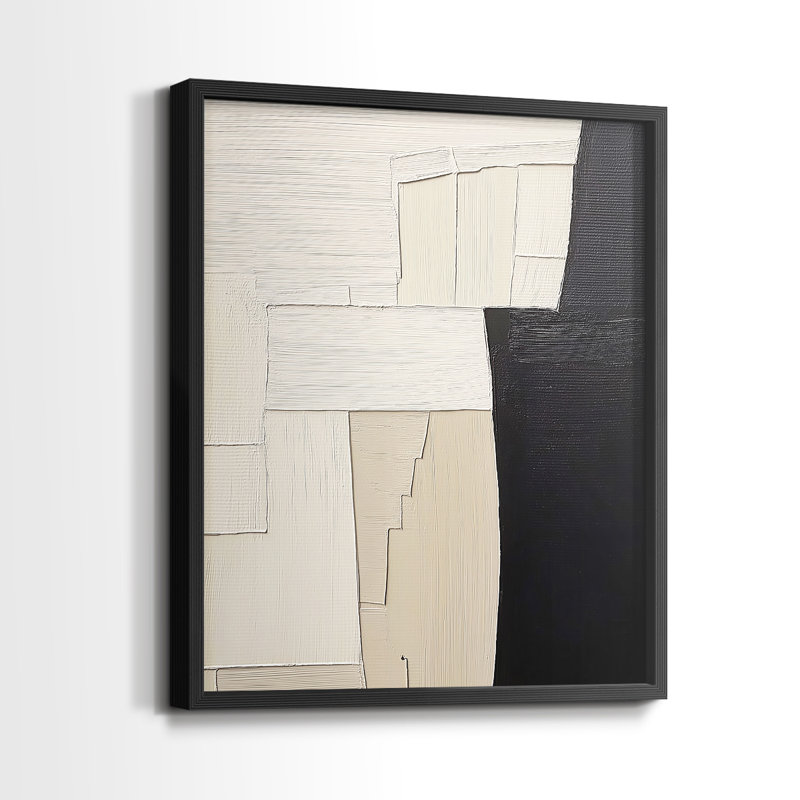 "ABSTRACT Series DCLxxix" par J Paul, Noir, noir, noir, noir, H 21 po x l 17 po