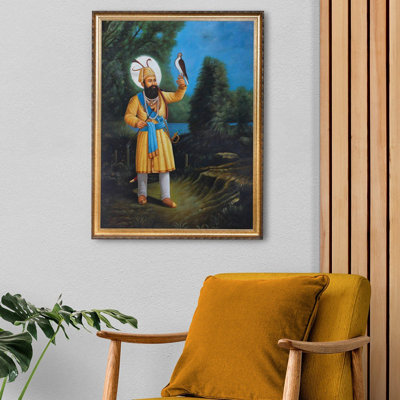 Guru Gobind Singh - The Warrior Guru (Framed) | Oil On Canvas