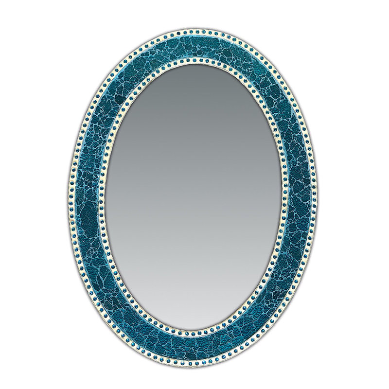 Kilmore Oval Wall Mirror, Turquoise