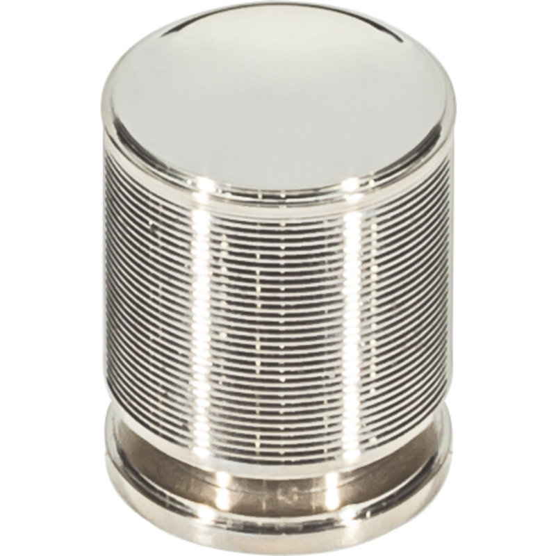 Vibe 1 1/8" Diameter Cylindrical Knob, Polished Nickel
