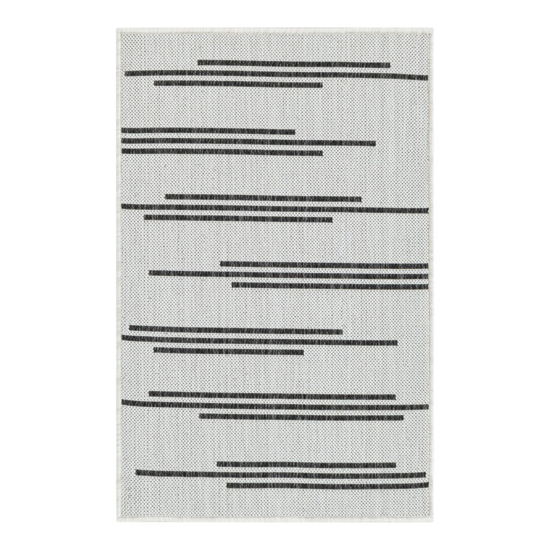 Leonardville Striped Indoor/Outdoor Area Rug, Rectangle 2' x 3'1"