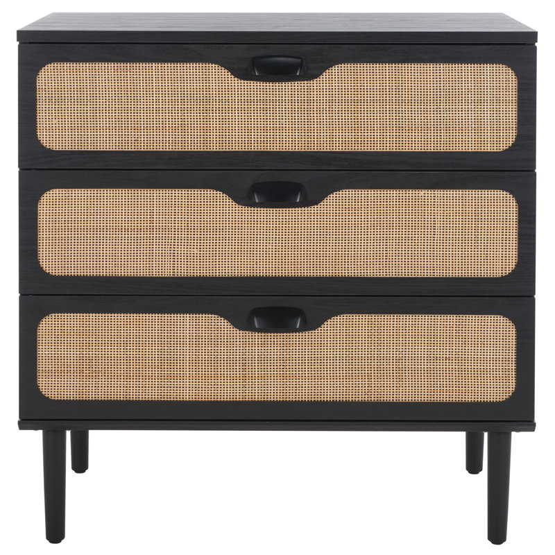 Commode 3 tiroirs Irelia, Noir