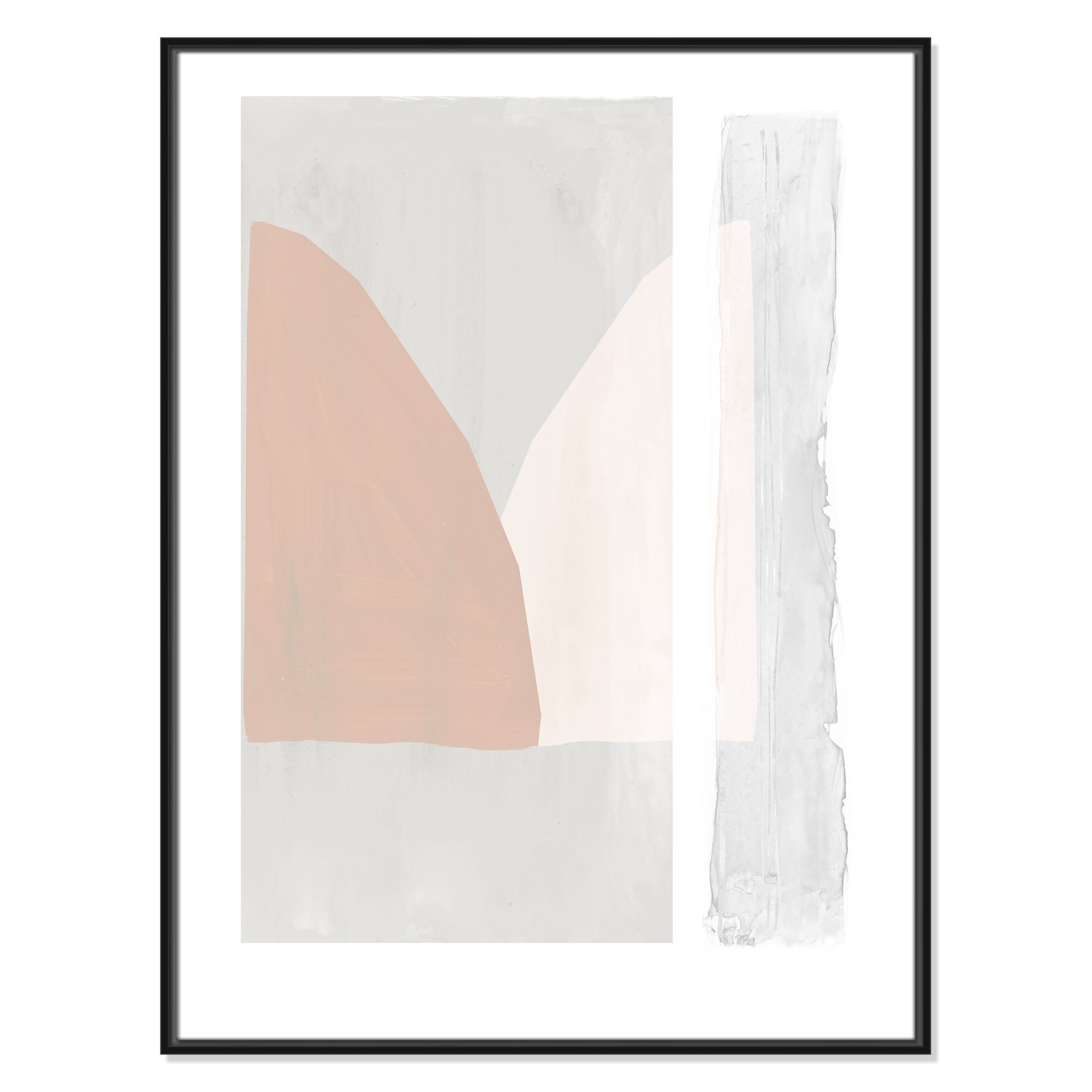 Soft and Light - Painting Print, 41.5" H x 31.5" W x 2" D, Black Framed Canvas