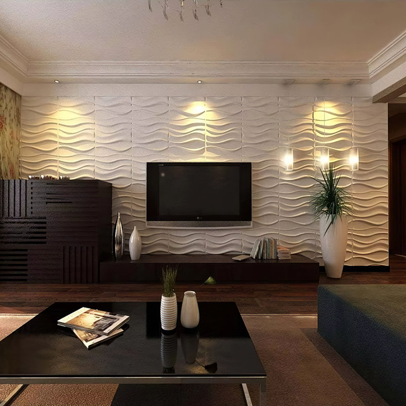 3D three-dimensional concave and convex relief three-dimensional plate background wall wall stickers