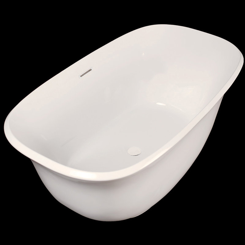 Trenta 59'' L Freestanding Soaking Bathtub