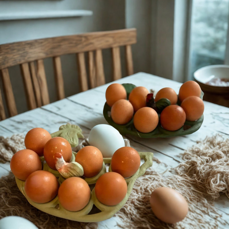 IRON EGG HOLDER, Green