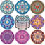8 ensembles de sous-verres absorbants