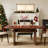 62.99-Inch Oval Solid Wood Dining Table For Dining Room, Kitchen