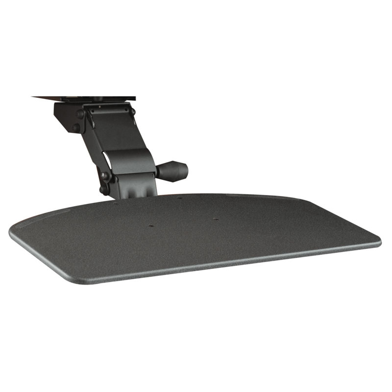 Adjustable Black Ergonomic Articulating Keyboard Tray