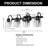 Sherron Dimmable Vanity Light with Seeded Glass Shade-1127123558