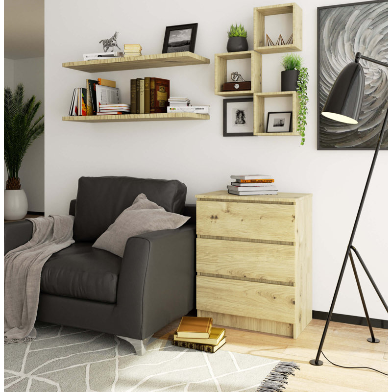 Eron Particle Board Rectangle Storage Unit Accent Chest