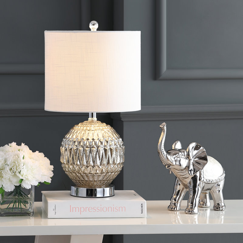 Coll 20.5" Glass/Metal LED Table Lamp