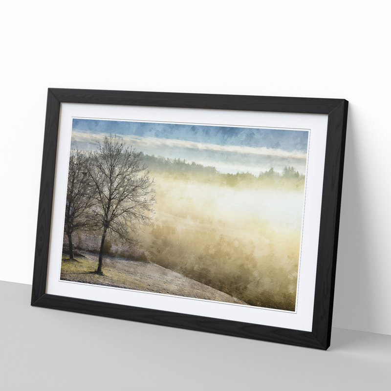 Winter Forest Vol.7 - Picture Frame Painting, Black Framed, 27cm H x 36cm W x 2cm D