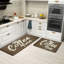 Tapis de cuisine en bois 2 pièces Coffee Time, coin cuisine