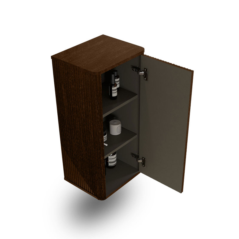 Hannemarie 14 Inch Floating Bathroom Side Cabinet - Modern Storage Cabinet with DTC Soft-Close Hinges, Eco-Friendly E1 - for Bathroom, Kitchen, Apartment, Hotel