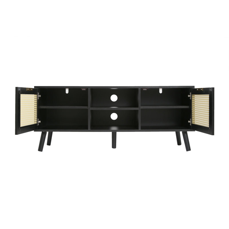 Craven Cane TV Unit in Black