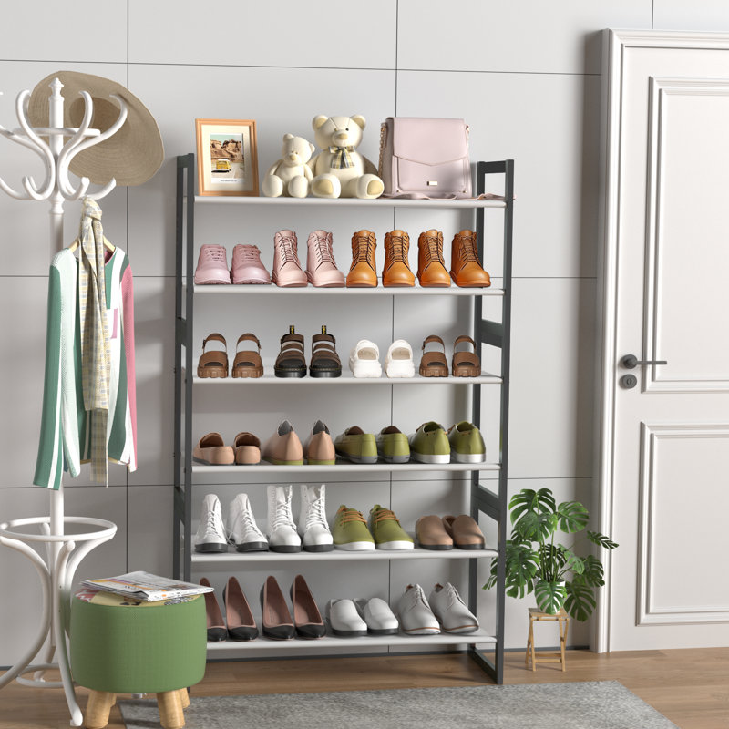Range-chaussures à 6 niveaux, range-chaussures pour 28 paires de chaussures