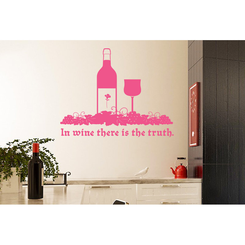 Food & Beverage Wall Decal, Medium, Pink