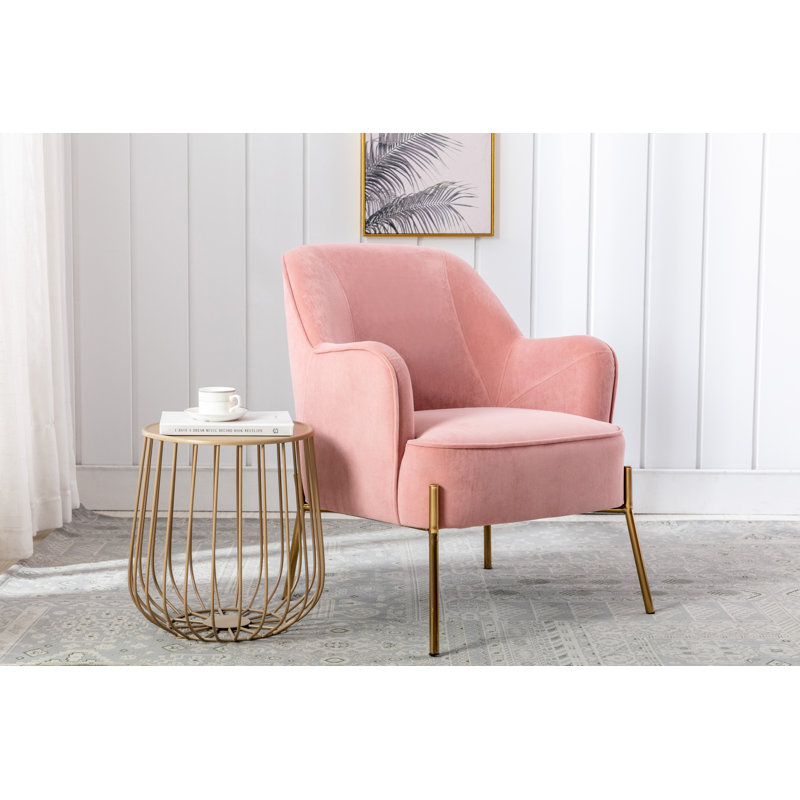 Sadowa Upholstered Armchair, Pink