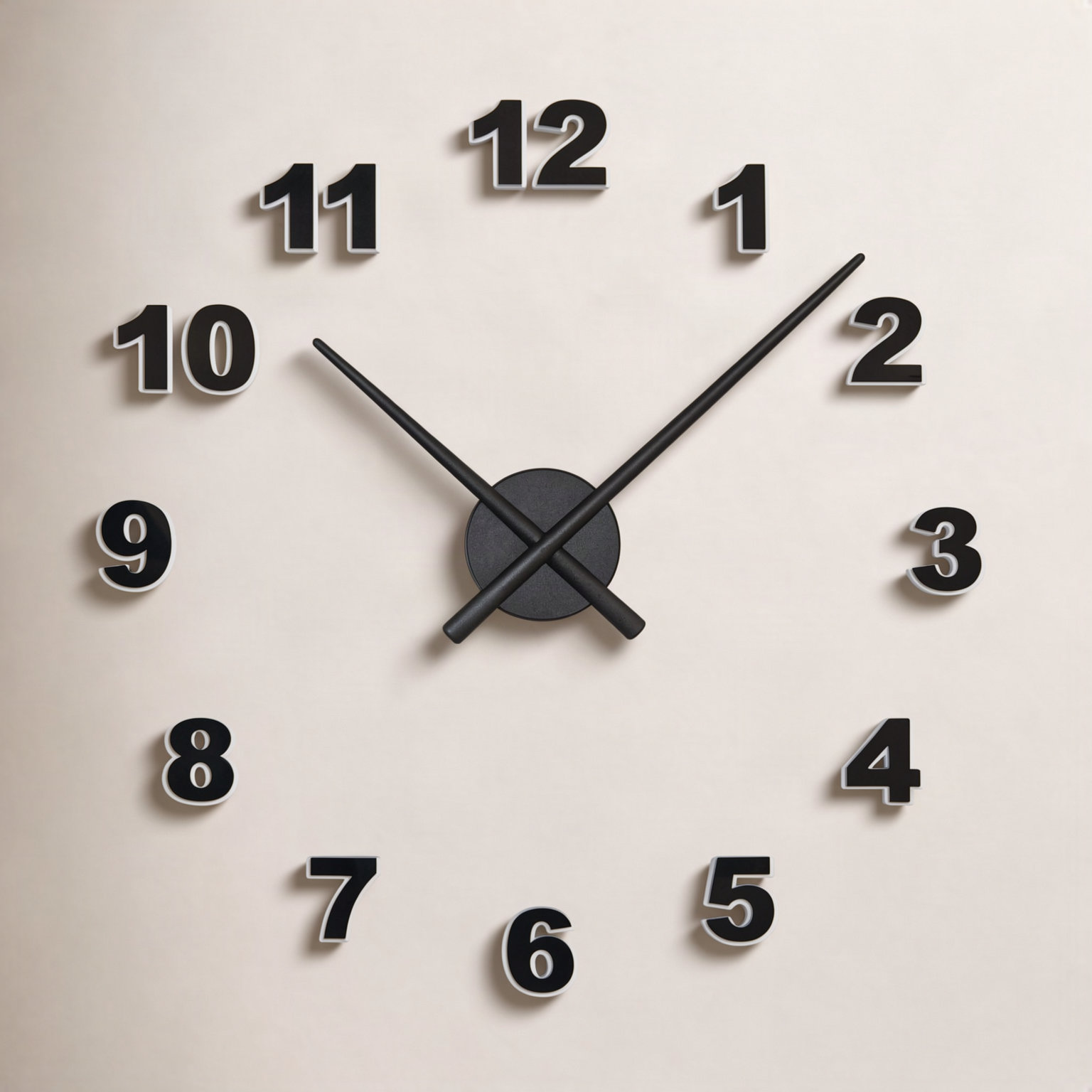 OJ 20" Wall Clock, Medium, Negro