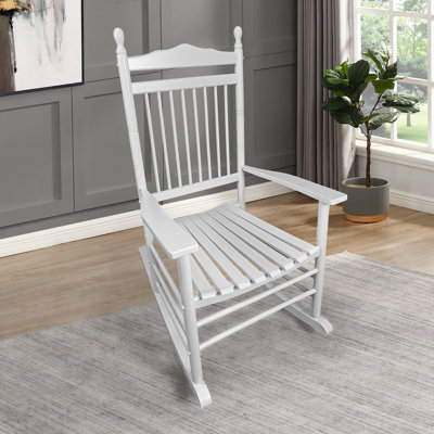 Chaise berçante balcon pour adulte - blanc