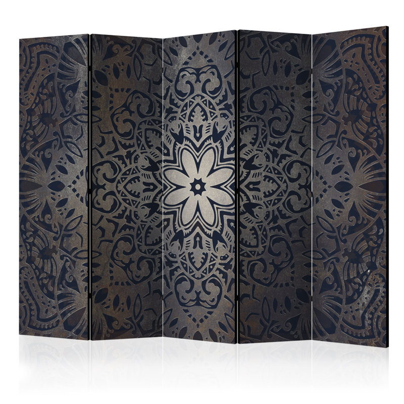 Jasmine Solid Wood Folding Room Divider, 5
