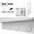 Galinda Floating Shelf With Hooks White 2pcs