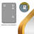 Kandia Metal Rectangle Wall Mirror