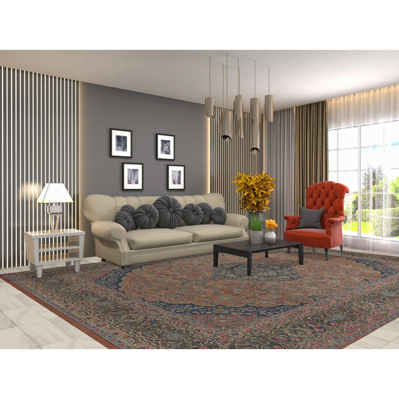 Tapis traditionnel orange 10x13