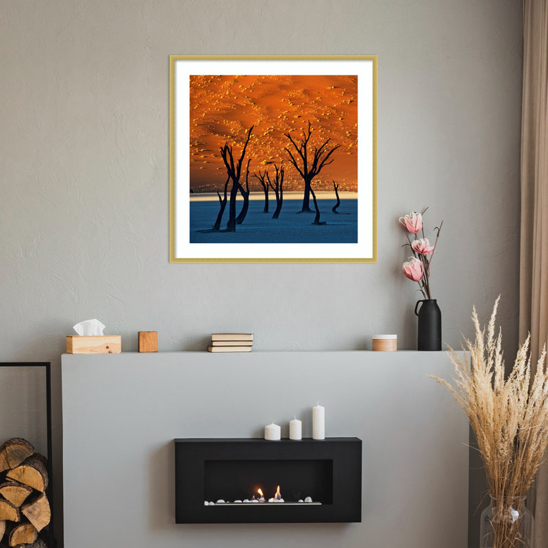 «The Old Marsh» par Sossusvlei, impression d'art mural en bois de la Namibie, H 33 po x l 33 po