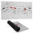 Swimming fish wave - 15.75"x31.50" Desk mat