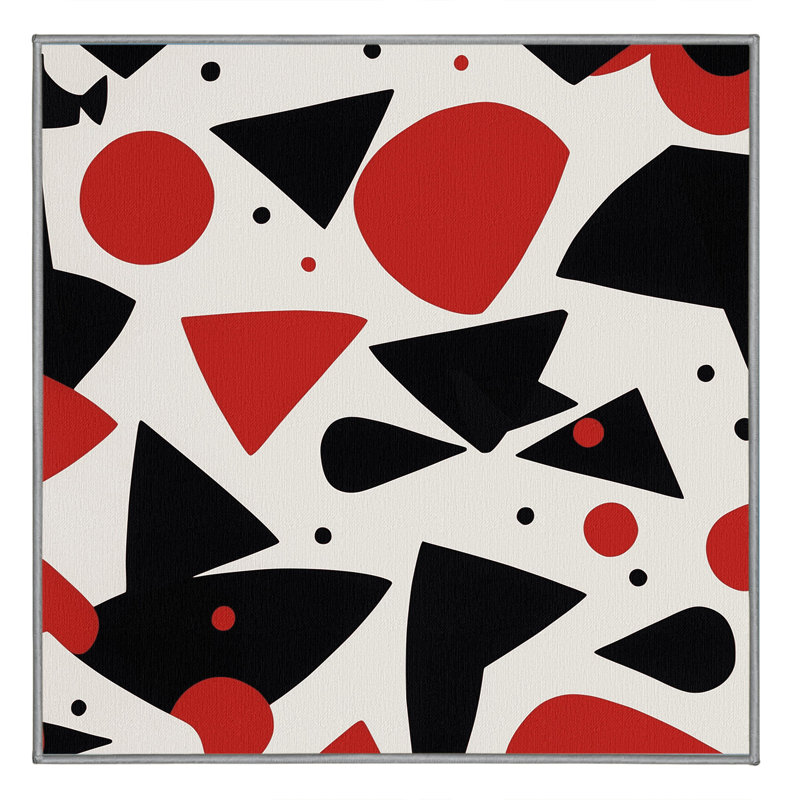 Obsidian Rift Rug, Square 7'