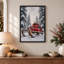 Impression sur toile en bois traîneau rouge-362824541