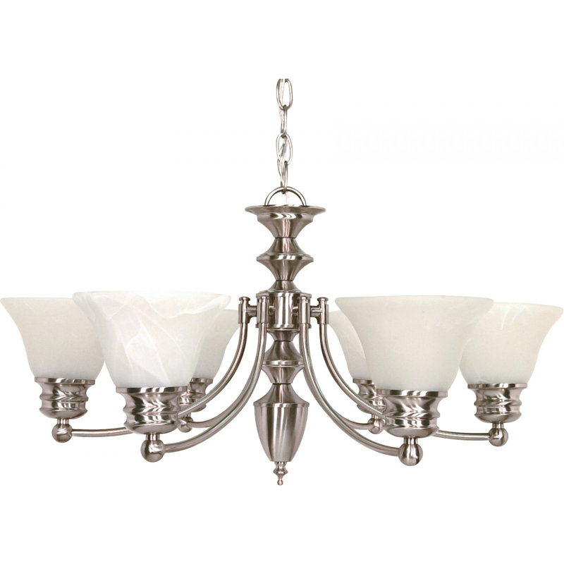 Charmaine 6 - Light Dimmable Classic / Traditional Chandelier, No