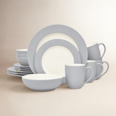 Noritake Colorwave 16-Piece Rim Dinnerware Set, Service for 4
