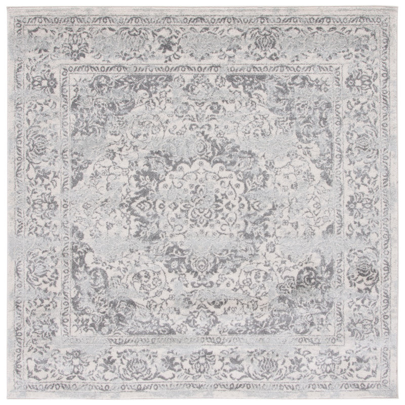 Tulum Performance Oriental Rug, Square 6'7"