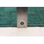 Tapis unique en laine turquoise noué à la main 9 pi 1 po x 11 pi 9 po