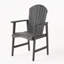 Chaises de salle à manger en bois de 2, gris foncé - pour la durabilité extérieure et le style 2 po pour la cour-1282344833