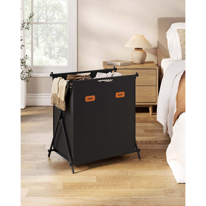 Bhargava Laundry Hamper with Handles, Black