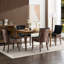 De 2 chaises de salle à manger latérales à imprimé léopard avec coussin en mousse haute densité fabriqué à la main et structure 2, design moderne, intérieur de printemps