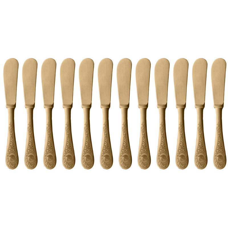 Diana Stainless Steel Butter Knife, Ice Gold
