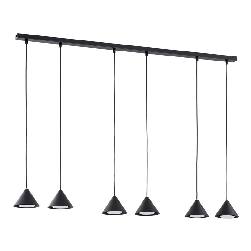Aadon 6 - Light Pendant, Black