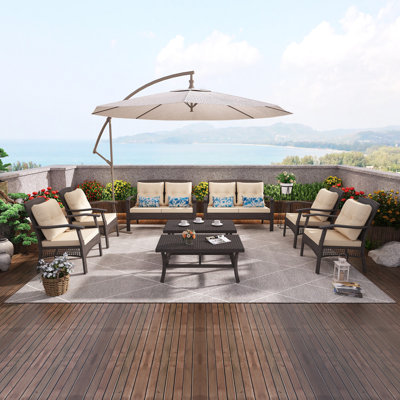 Ajayden 8 - Person Patio Conversation Set