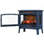 Chaufferette de foyer électrique autoportante avec effet de flamme 3D duraflame pour 1000 pieds carrés Pi. Pièce, bleu marine-1051359784