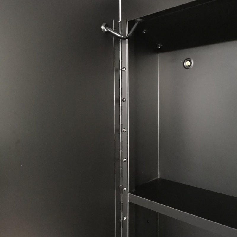 Miroir 36x26 pouces à DEL noir avec miroir anti-buée à intensité variable